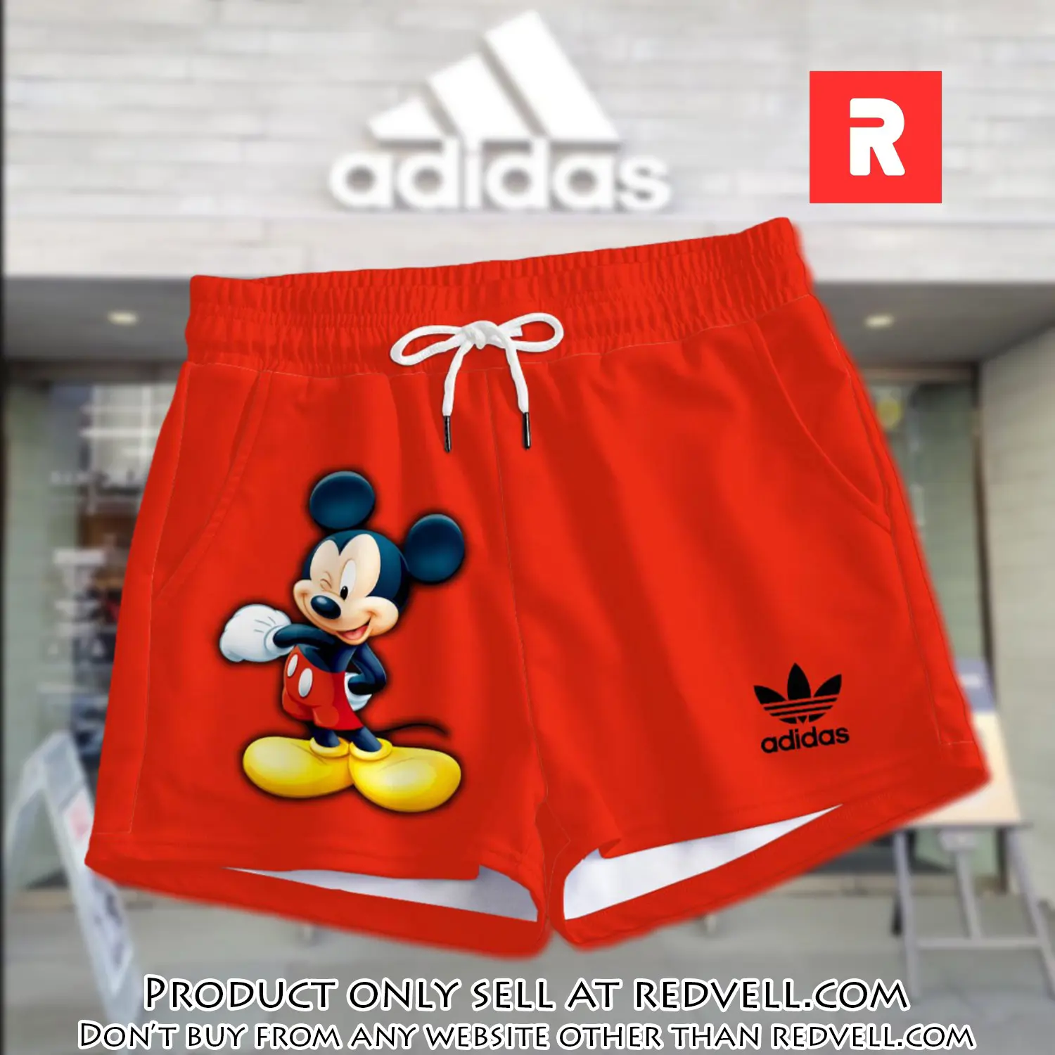 Premium mickey mouse in adidas women shorts lady beach shorts wms1082 rv5555675